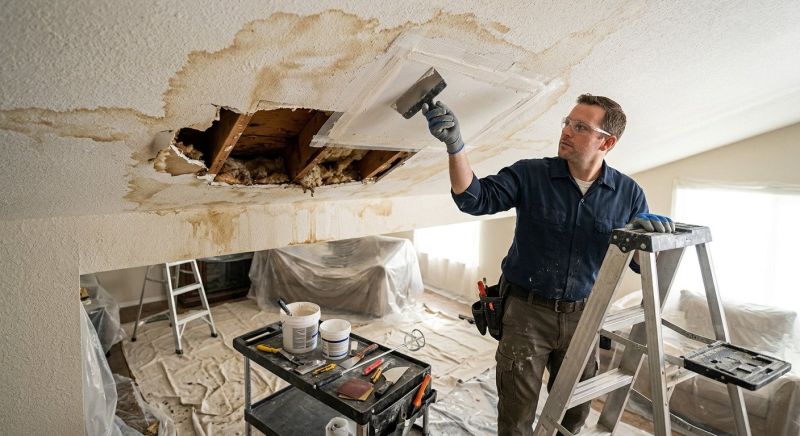 Basement Drywall Repair in Olathe, KS
